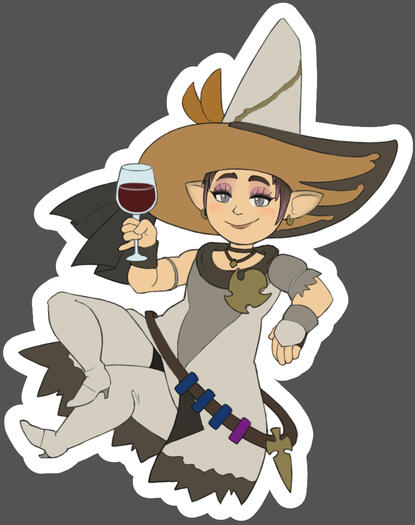 FFXIV Character Sticker (Clip Studio Paint)